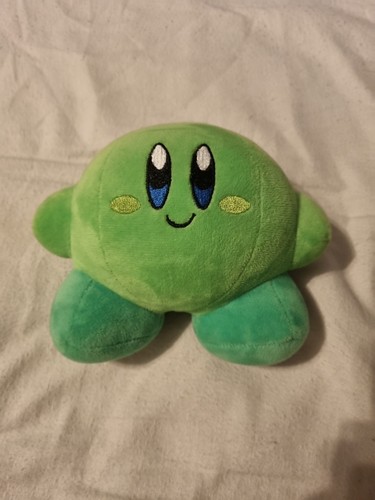 Green kirby plush doll - kirby,