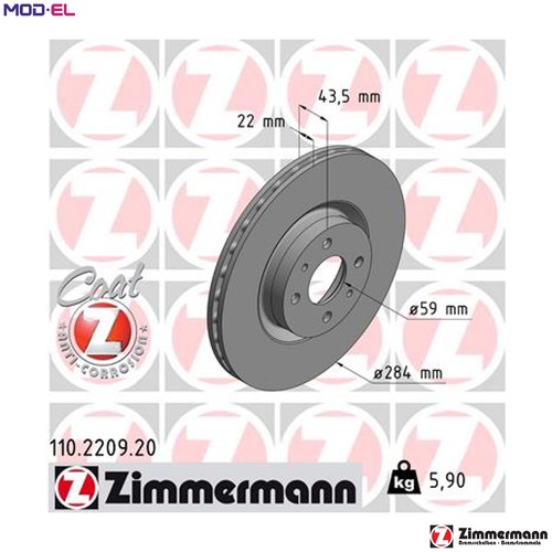 Brake disc 110 2209 for - disc,