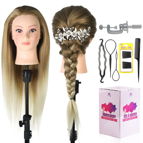Mannequin head blonde training - mannequin,
