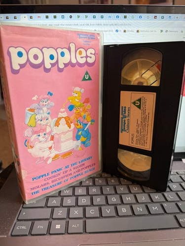 Popples vhs tempo video tape - vhs,