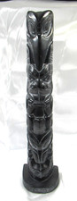 Argillite totem pole chalkware - argillite,