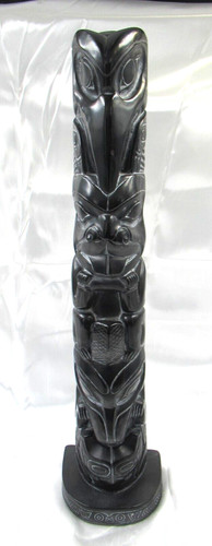 Argillite totem pole - argillite,