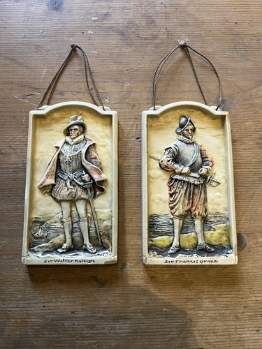 1927 painted ivorex plaque - ivorex,