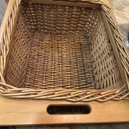 Pull out wicker basket drawer - pull,