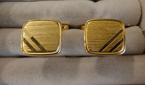 Pair 1970s brushed gold - 1970s,