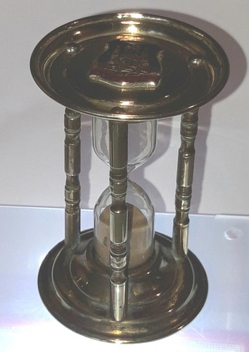 Egg timer brass - brass, enamel