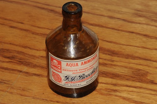 Poison amber bottle skull - poison,