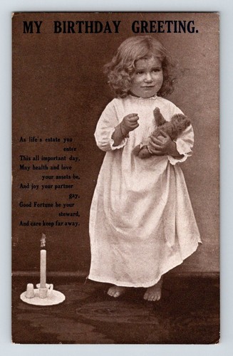Children teddy bear postcard - bear,