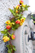 Best Artificial 7ft Silk Mini ROSE Ivy Garland Hanging Bud Vine Wedding Flower