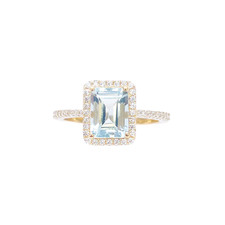9ct Yellow Gold Emerald-Cut