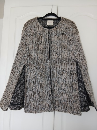 Zara knit poncho - zara, shoulder
