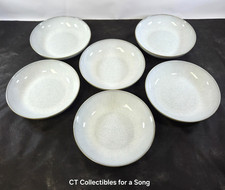 Set 6 Denby White Speckle