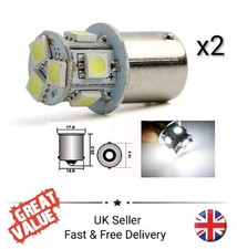 2x 12v Cool White BA15s