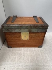 Small Oak Military Box Storage