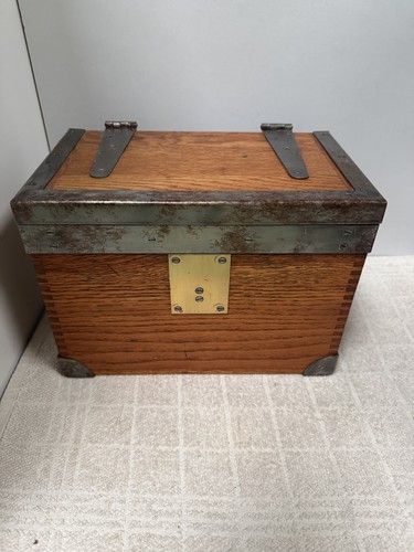 Small oak military box - small,