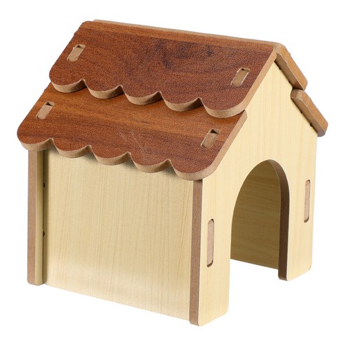Hamster wooden house maze - house,