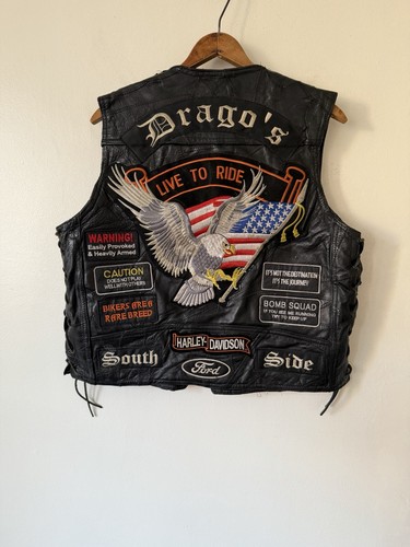Vtg 80s buffalo leather - vtg,