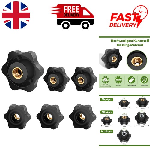 Durable 6pcs wing nuts - m6,