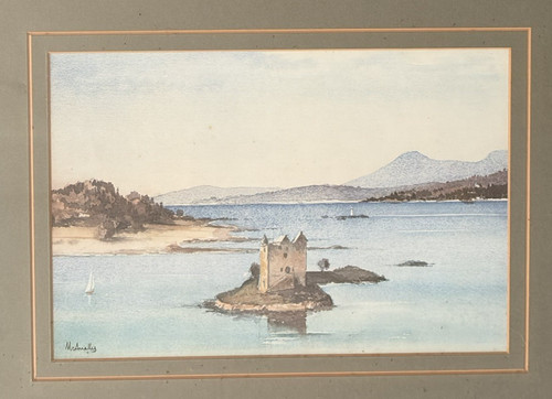 Vintage scottish watercolour - vintage,
