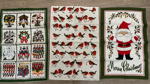 Vintage christmas tea - tea, towels