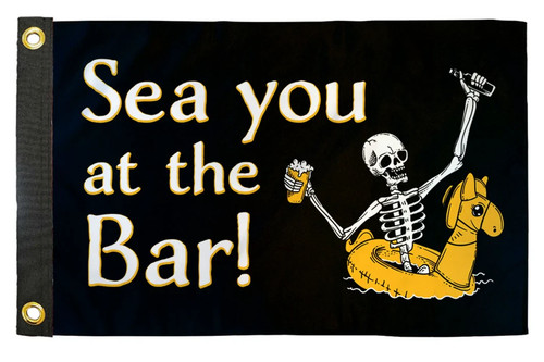 Sea you the bar boat - at, flag