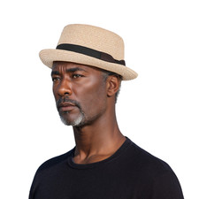 Unisex Straw Pork Pie Summer
