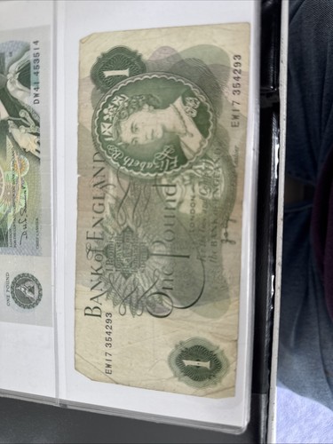 Old english pound note - old, 1