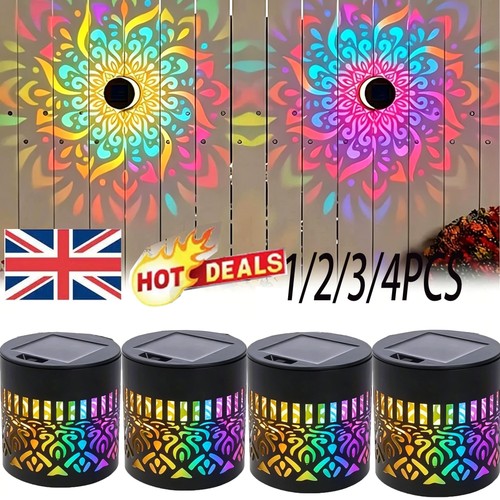 4pcs solar mandala wall - solar,