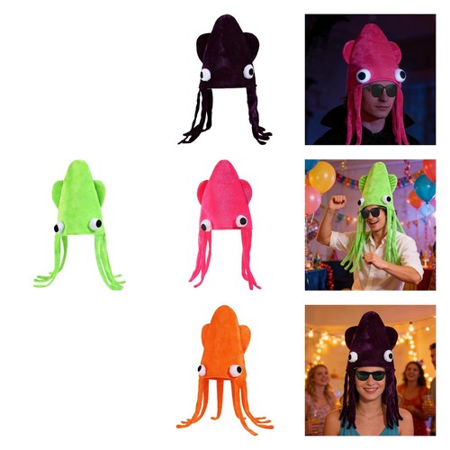 Squid hat octopus party - squid, cap