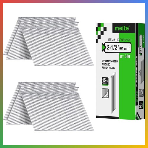 Gauge finish nails - gauge, 1/2