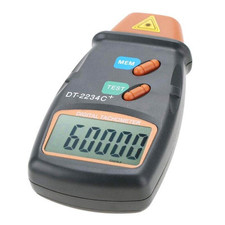 DT2234C Handheld Digital Laser Rev Counter Meter Non-contact Optical Tachometer