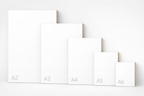 Mdf wooden board matt - matt, white