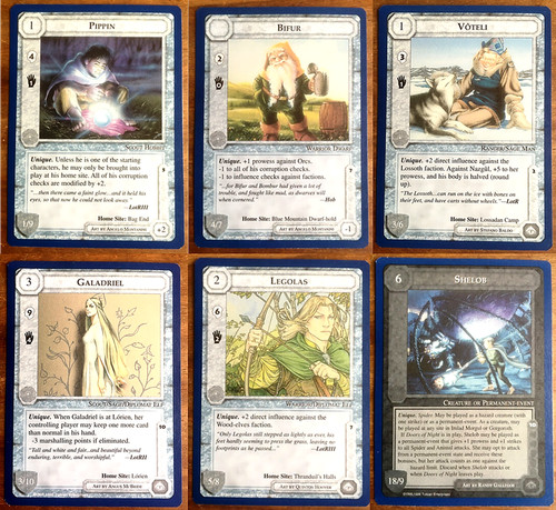 Single cards middle earth the - cards,