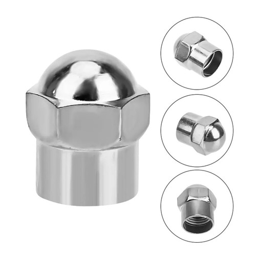 Chrome plated dust caps - x4,