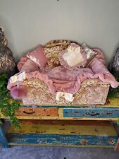 Large Elevated luxury raised dog bed large size beautifully made one off ! 