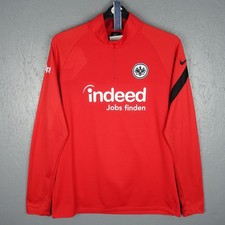 Eintracht Frankfurt 2020 1/4 Zip Football Training Top Nike Size L (D072)