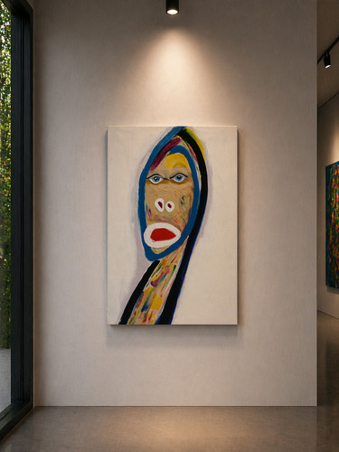 Original abstract portrait - abstract,