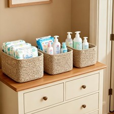 Set of 3 Cotton Rope Storage