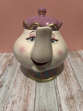 MRS POTTS CERAMIC TEAPOT DISNEY BEAUTY  AND THE BEAST VERY COLLECTABLE