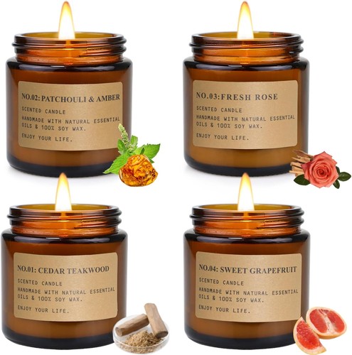 Scented candles gift set - candles, 4