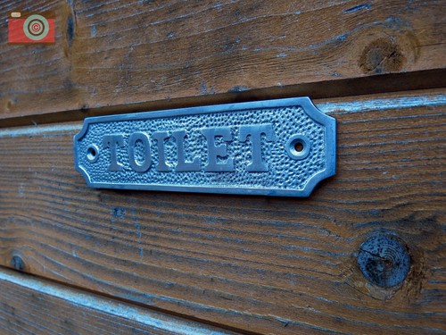 Toilet sign aluminium - sign,