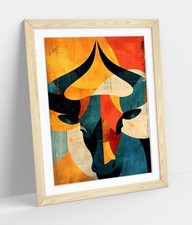 CUBISM ILLUSTRATION OF BULLS