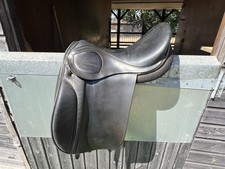 *BARGAIN* Nick Dolman Black MW Semi Flex Dressage Saddle 17.5 Inch