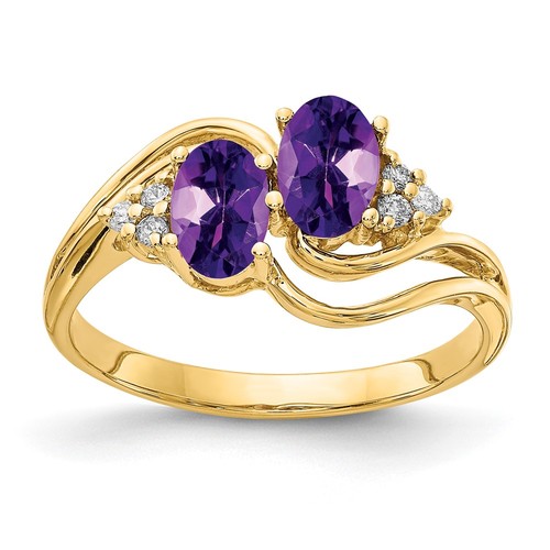 14k yellow gold - 14k, oval