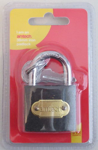 Amtech 38mm iron padlock 3 - amtech,