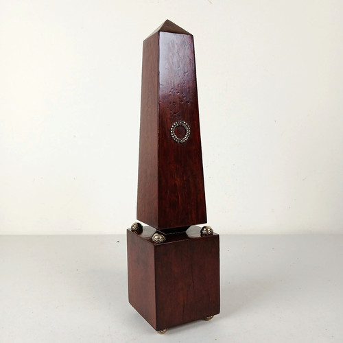 Solid wood obelisk art - wood,
