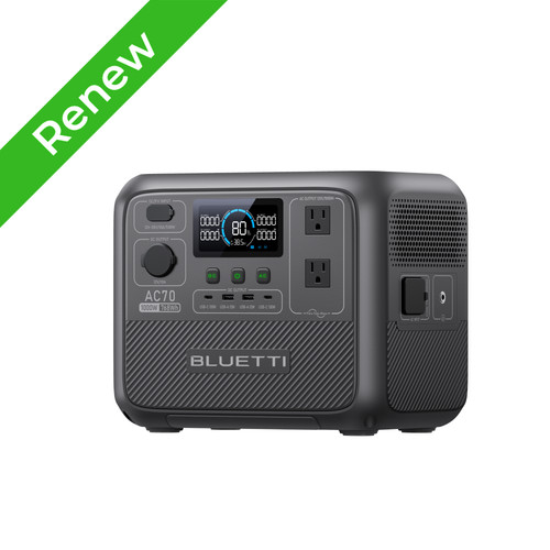 Bluetti ac70 1000w - bluetti, 768wh