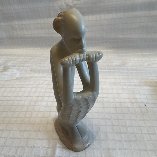 Hand carved african soapstone - carved,