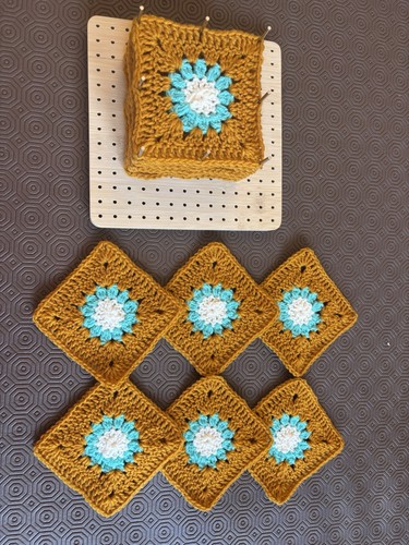 Handmade crocheted blocked - handmade,