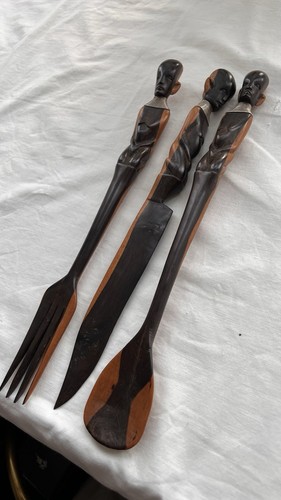 Wooden vintage african tribal - wooden,